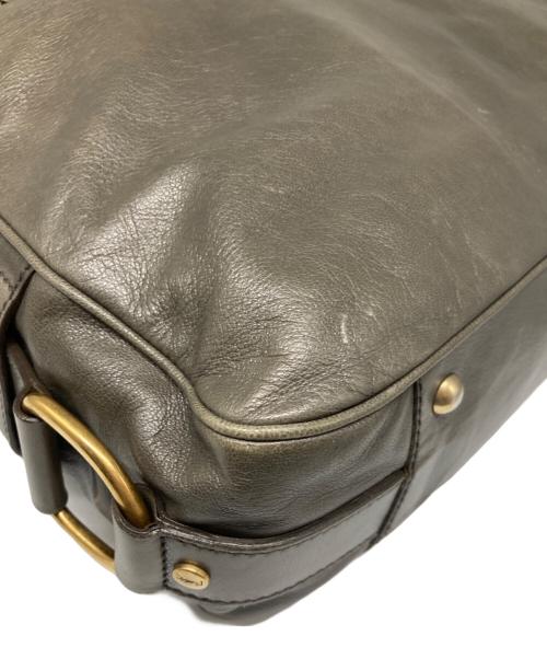 Yves Saint Laurent（イヴサンローラン）Yves Saint Laurent (イヴサンローラン) ターンロック2WAYバッグ グレーの古着・服飾アイテム