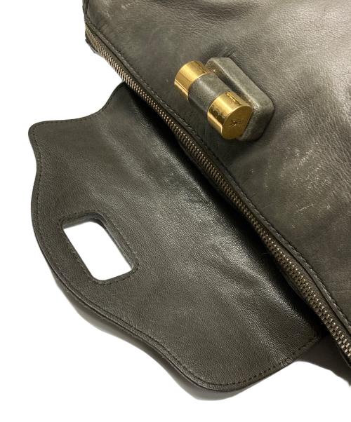 Yves Saint Laurent（イヴサンローラン）Yves Saint Laurent (イヴサンローラン) ターンロック2WAYバッグ グレーの古着・服飾アイテム