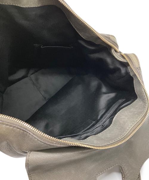 Yves Saint Laurent（イヴサンローラン）Yves Saint Laurent (イヴサンローラン) ターンロック2WAYバッグ グレーの古着・服飾アイテム