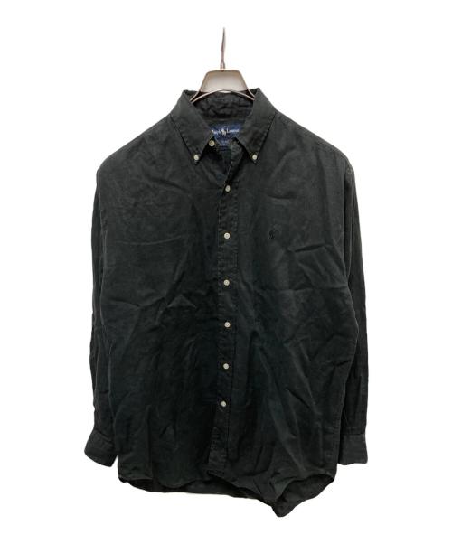 POLO RALPH LAUREN（ポロ・ラルフローレン）POLO RALPH LAUREN (ポロ・ラルフローレン) リネンボタンダウンシャツ ブラック サイズ:Sの古着・服飾アイテム