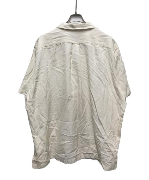 POLO RALPH LAUREN（ポロ・ラルフローレン）POLO RALPH LAUREN (ポロ・ラルフローレン) オープンカラーシルクコットンシャツ オフホワイト サイズ:XXLの古着・服飾アイテム