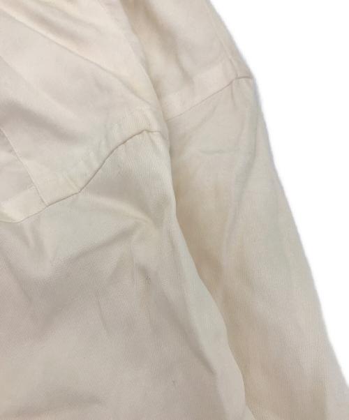 POLO RALPH LAUREN（ポロ・ラルフローレン）POLO RALPH LAUREN (ポロ・ラルフローレン) オープンカラーシルクコットンシャツ オフホワイト サイズ:XXLの古着・服飾アイテム