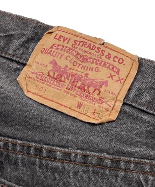 LEVI'S（リーバイス）LEVI'S (リーバイス) 501 ブラックデニムパンツ ブラック サイズ:36の古着・服飾アイテム