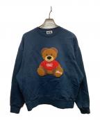 KITHキス）の古着「Kithmas Teddy Nelson Crewneck」｜ネイビー
