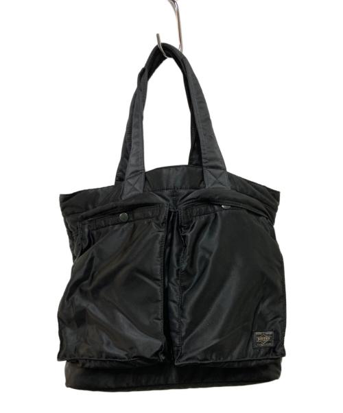 PORTER（ポーター）PORTER (ポーター) TANKER  TOTE BAG ブラックの古着・服飾アイテム