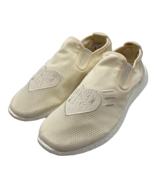 adidas（アディダス）adidas (アディダス) HUMAN MADE (ヒューマンメイド) SLIPON PURE HM ベージュ サイズ:26.5の古着・服飾アイテム