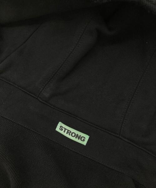 STRONG（ストロング）STRONG (ストロング) 005 BROKEN HOODIE ブラック サイズ:Lの古着・服飾アイテム