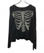 myneマイン）の古着「Bone Knit Pullover」｜ブラック