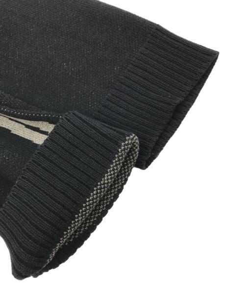 myne（マイン）myne (マイン) Bone Knit Pullover ブラック サイズ:Ｍの古着・服飾アイテム