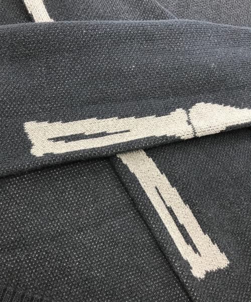 myne（マイン）myne (マイン) Bone Knit Pullover ブラック サイズ:Ｍの古着・服飾アイテム