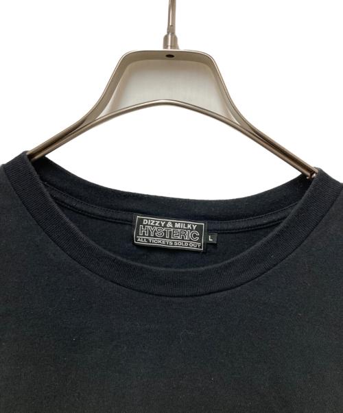 histeric（ヒステリック）histeric (ヒステリック) プリントTシャツ ブラック サイズ:Lの古着・服飾アイテム