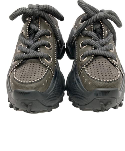 YELLO（イエロ）YELLO (イエロー) KERRI SABOT SNEAKERS グレー サイズ:Lの古着・服飾アイテム