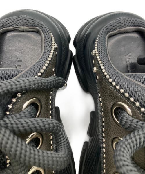 YELLO（イエロ）YELLO (イエロー) KERRI SABOT SNEAKERS グレー サイズ:Lの古着・服飾アイテム