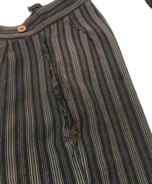 USED（ユーズド）USED (ユーズド) サスペンダーヴィンテージスラックスパンツ ブラウン サイズ:-の古着・服飾アイテム