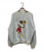 DISNEYディズニー）の古着「キャラクタープリントスウェット」｜ブルー