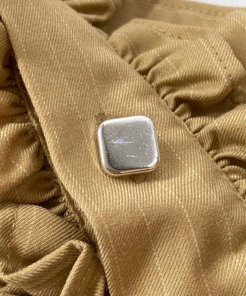 seyto（セイト）seyto (セイト) フリルシャツ ブラウン サイズ:3の古着・服飾アイテム