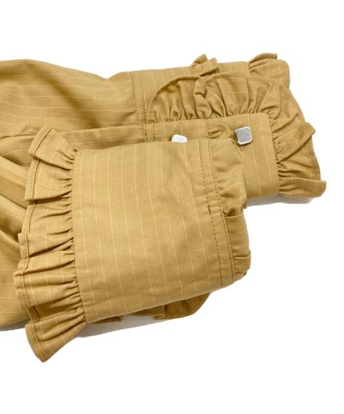 seyto（セイト）seyto (セイト) フリルシャツ ブラウン サイズ:3の古着・服飾アイテム