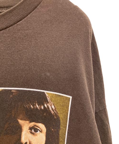 ALSTYLE APPAREL & ACTIVEWEAR（アレスタイルアパレル＆アクティブウェア）ALSTYLE APPAREL & ACTIVEWEAR (アレスタイルアパレル＆アクティブウェア) バンドプリントTシャツ ブラウン サイズ:2XLの古着・服飾アイテム