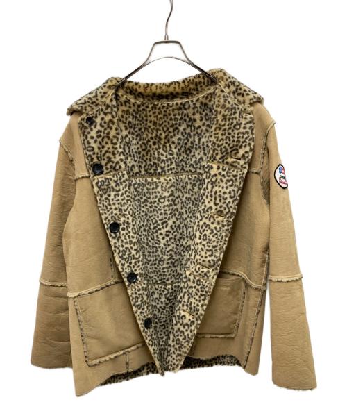 SUPREME（シュプリーム）Supreme (シュプリーム) Reversible Faux Suede Leopard Coat ベージュ サイズ:Mの古着・服飾アイテム