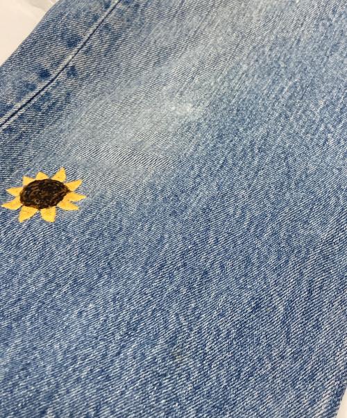 Niche.（ニッチ）Niche. (ニッチ) フラワー刺繍デニムパンツ インディゴ サイズ:34の古着・服飾アイテム