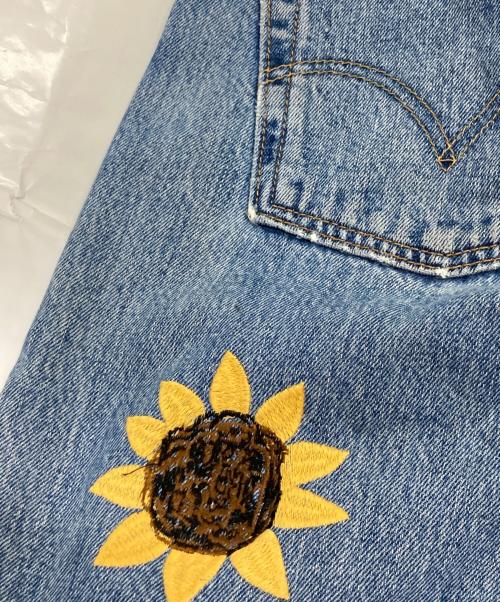 Niche.（ニッチ）Niche. (ニッチ) フラワー刺繍デニムパンツ インディゴ サイズ:34の古着・服飾アイテム