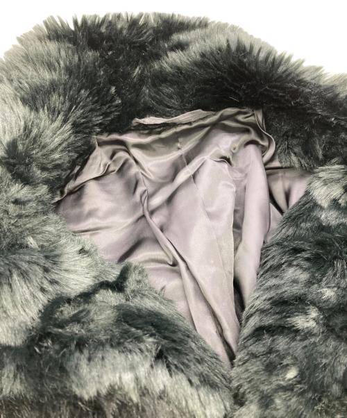 TTT MSW（ティー）TTT MSW (ティー) フェイクファーコート ブラック サイズ:Ｌの古着・服飾アイテム