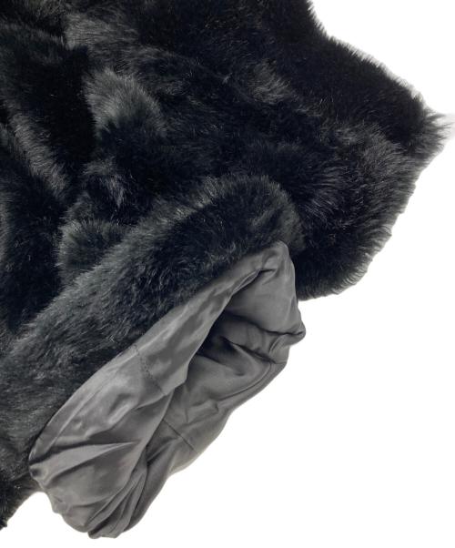 TTT MSW（ティー）TTT MSW (ティー) フェイクファーコート ブラック サイズ:Ｌの古着・服飾アイテム