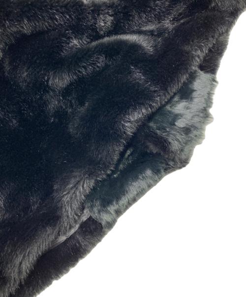 TTT MSW（ティー）TTT MSW (ティー) フェイクファーコート ブラック サイズ:Ｌの古着・服飾アイテム