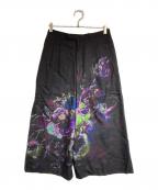 LAD MUSICIANラッドミュージシャン）の古着「2Tuck Cropped Wide Slacks」｜ブラック