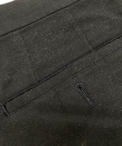LAD MUSICIAN（ラッドミュージシャン）LAD MUSICIAN (ラッドミュージシャン) 2Tuck Cropped Wide Slacks ブラック サイズ:42の古着・服飾アイテム