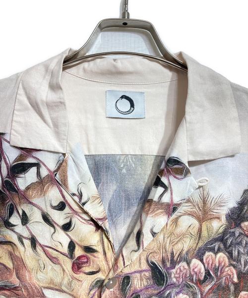 endless joy（エンドレスジョイ）endless joy (エンドレスジョイ) グラフィックアートオープンカラーシャツ/Graphic art open-collar shirt ベージュ サイズ:Lの古着・服飾アイテム