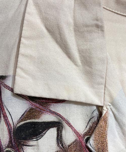 endless joy（エンドレスジョイ）endless joy (エンドレスジョイ) グラフィックアートオープンカラーシャツ/Graphic art open-collar shirt ベージュ サイズ:Lの古着・服飾アイテム