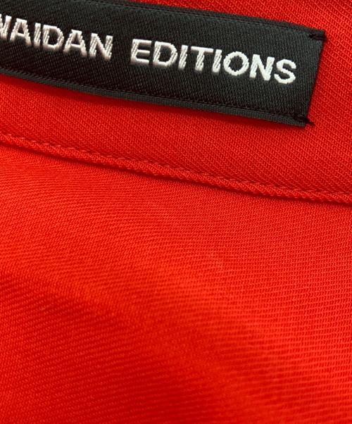 KWAIDAN EDITIONS（カイダン エディションズ）KWAIDAN EDITIONS (カイダン エディションズ) ロングポイントシャツ レッド サイズ:40の古着・服飾アイテム
