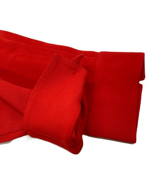 KWAIDAN EDITIONS（カイダン エディションズ）KWAIDAN EDITIONS (カイダン エディションズ) ロングポイントシャツ レッド サイズ:40の古着・服飾アイテム