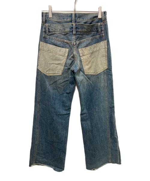 SLY（スライ）SLY (スライ) DOUBLE BELT WIDE FLARE PT インディゴ サイズ:1の古着・服飾アイテム