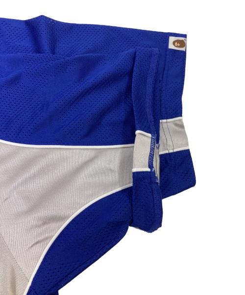 A BATHING APE（ア ベイシング エイプ）A BATHING APE (ア ベイシング エイプ) Solid Camo Jacquard Multi Football Jersey ブルー サイズ:Lの古着・服飾アイテム