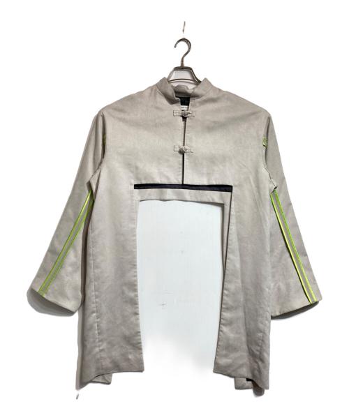 TENDER PERSON（テンダ―パーソン）TENDER PERSON (テンダ―パーソン) CUTOUT CHINA JACKET グレー サイズ:00の古着・服飾アイテム