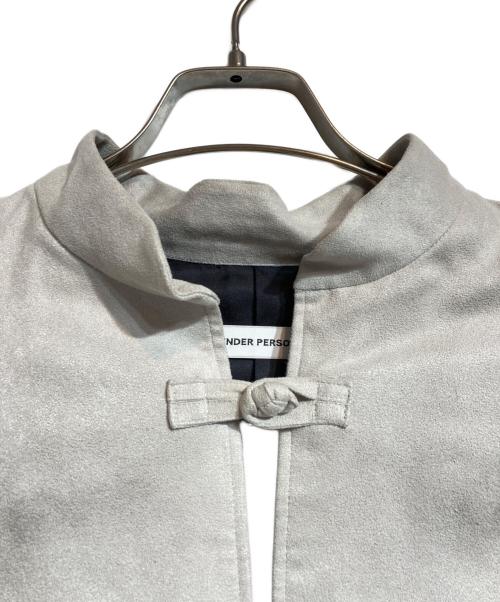 TENDER PERSON（テンダ―パーソン）TENDER PERSON (テンダ―パーソン) CUTOUT CHINA JACKET グレー サイズ:00の古着・服飾アイテム