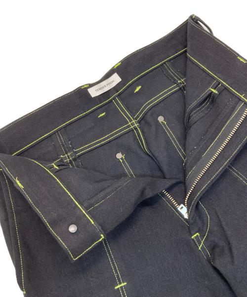 TENDER PERSON（テンダ―パーソン）TENDER PERSON (テンダ―パーソン) BAR TACK DENIM PANTS ブラック サイズ:3の古着・服飾アイテム