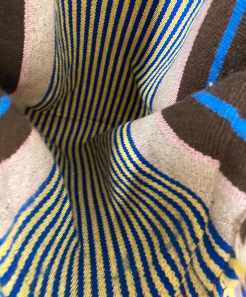 MARNI（マルニ）MARNI (マルニ) ハンモックトート ネイビー×ブラウンの古着・服飾アイテム
