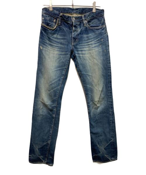 Hysteric Glamour（ヒステリックグラマー）Hysteric Glamour (ヒステリックグラマー) スタッズデニムパンツ インディゴ サイズ:Ｍの古着・服飾アイテム