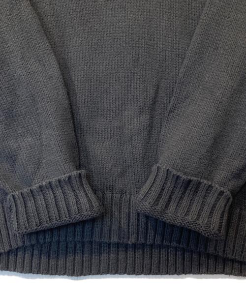 POLO RALPH LAUREN（ポロ・ラルフローレン）POLO RALPH LAUREN (ポロ・ラルフローレン) ポニー刺繍ニット ブラック サイズ:XLの古着・服飾アイテム
