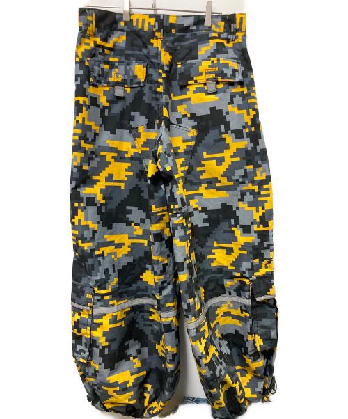 MAC GEAR（マックギア）MAC GEAR (マックギア) デジタルカモカーゴパンツ グレー×イエロー サイズ:34の古着・服飾アイテム