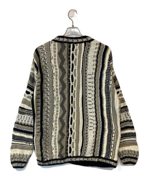 Bergati（Bergati）Bergati (Bergati) 3Dニット ブラウン×ホワイト サイズ:Lの古着・服飾アイテム