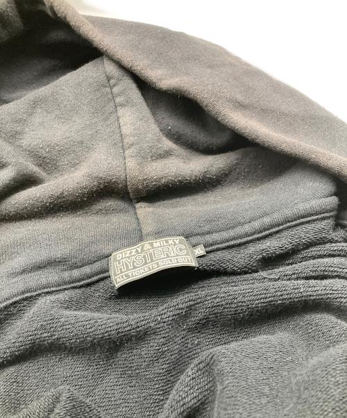 histeric（ヒステリック）histeric (ヒステリック) HEY! ヘイ ジップパーカー ブラック サイズ:XLの古着・服飾アイテム