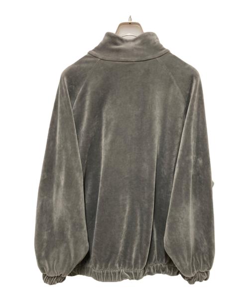 adidas（アディダス）adidas (アディダス) ベルベット オーバーサイズ トラックトップ グレー サイズ:XLの古着・服飾アイテム