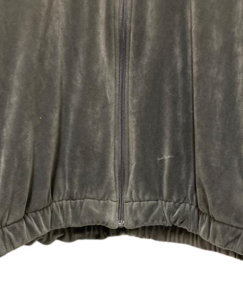 adidas（アディダス）adidas (アディダス) ベルベット オーバーサイズ トラックトップ グレー サイズ:XLの古着・服飾アイテム