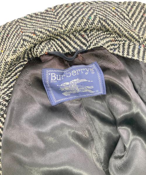 Burberry's（バーバリー）Burberry's (バーバリーズ) ツイードバルマカンコート ブラック×ブラウン サイズ:-の古着・服飾アイテム