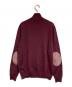 LOUIS VUITTON (ルイ ヴィトン) エルボーパッチジップアップニット ボルドー サイズ:M：27000円