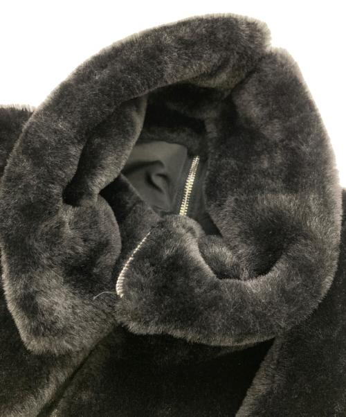 OY（オーワイ）OY (オーワイ) BOTH ZIPPER LOGO FUR JACKET ブラック サイズ:Ｆｒｅｅの古着・服飾アイテム